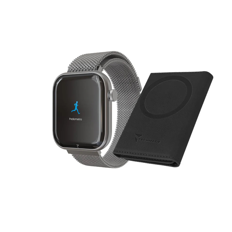 Smartwatch Glam con Intelligenza Artificiale - Bundle Pack con Wallet