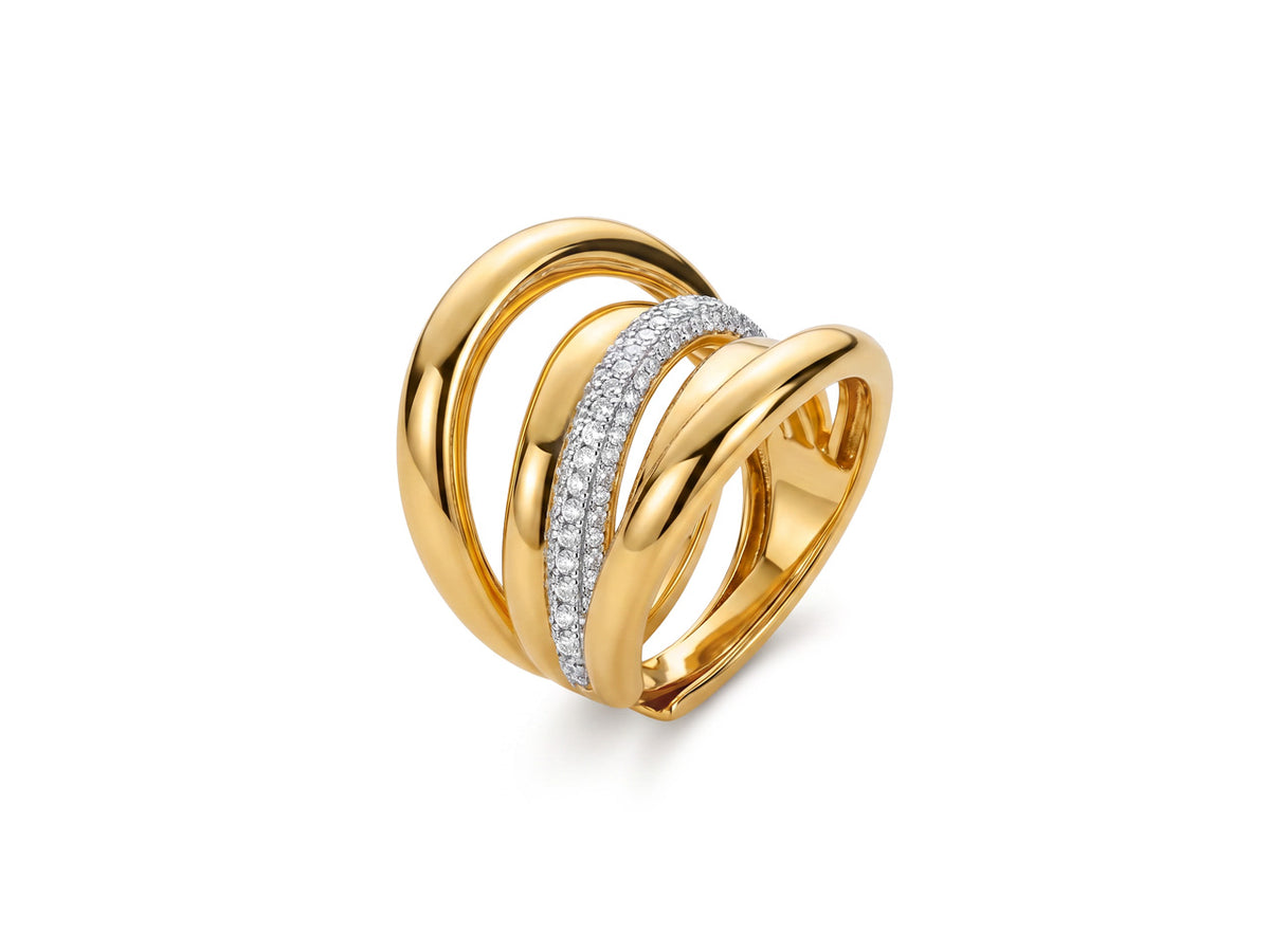 AN OTTONE PVD ORO ZIRC BIAN