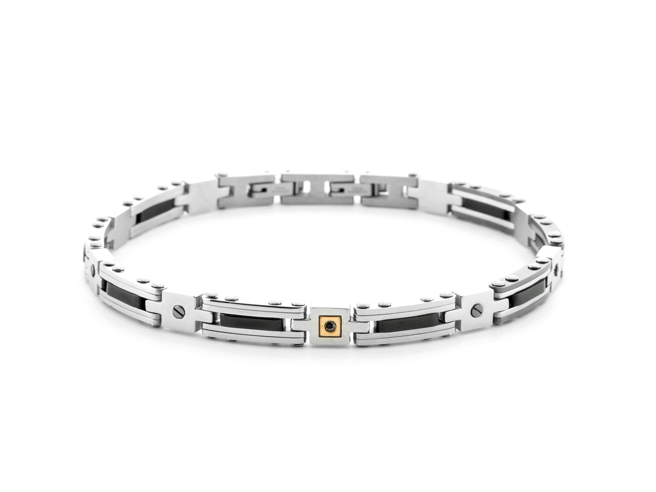 BR GUN PVD,SPIN NERI E ORO 18K