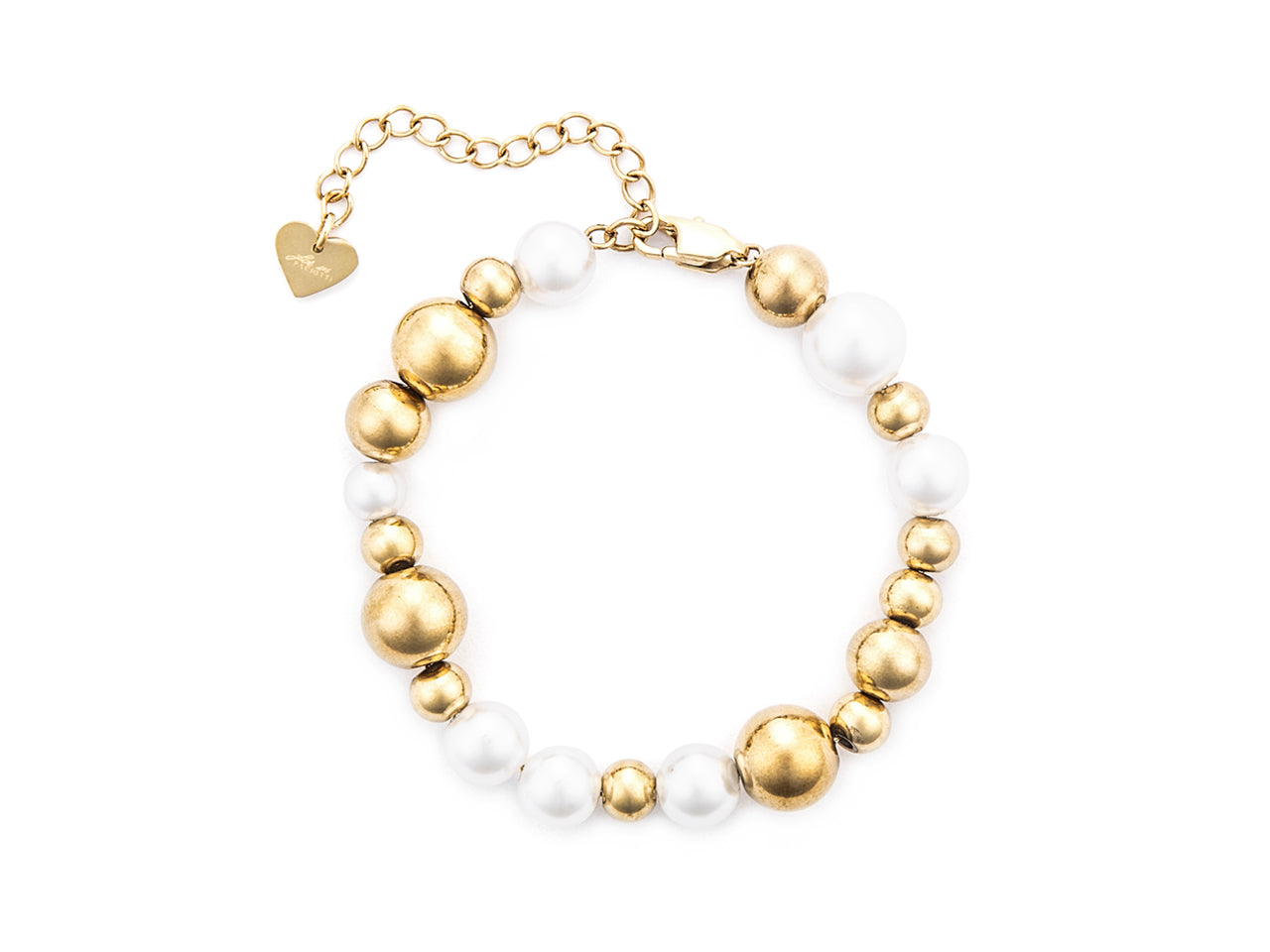 BR SFERE GOLD PVD+ PERLE