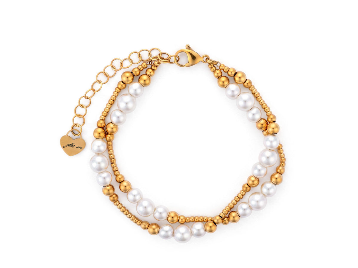 BRACC ACC PVD ORO PERL BIANC
