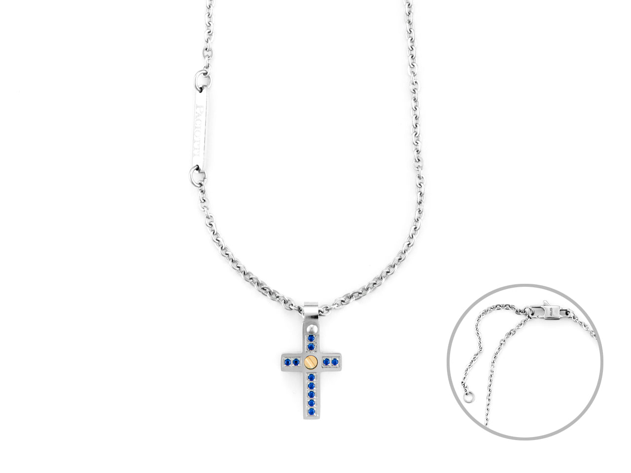 CL CROCE SPIN BLU E ORO 18K