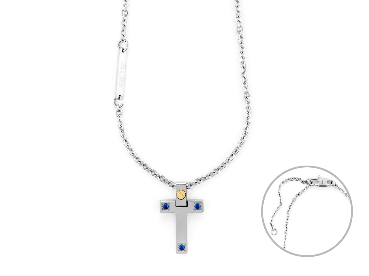 CL CROCE SPIN BLU E ORO 18K