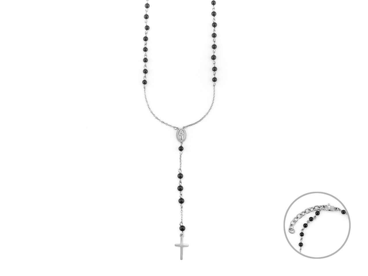 CL ROSARIO ACCIAIO E ONICE