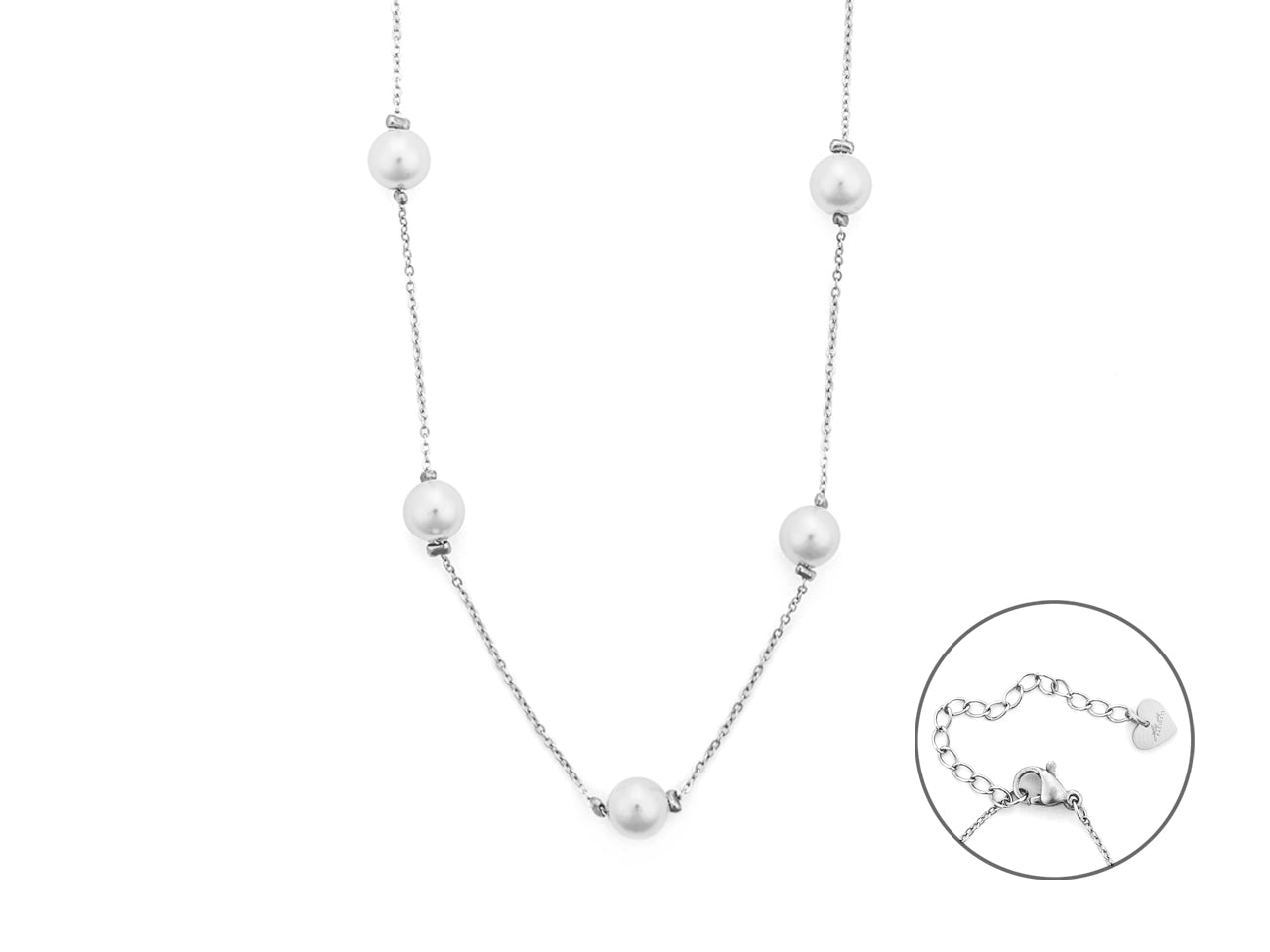CL CATENA PERLE 8MM BIA