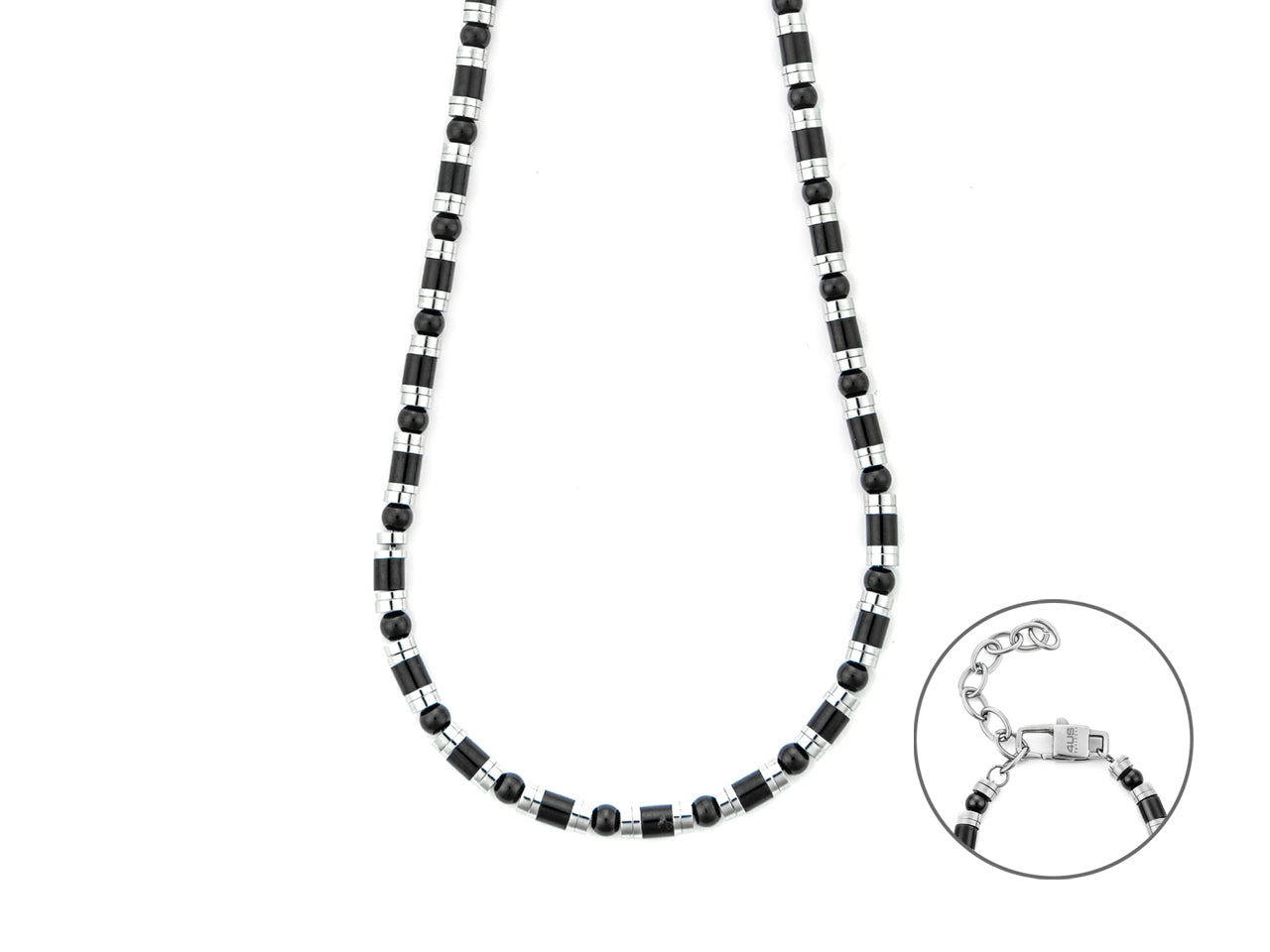 S CL TUBETTI ACCIAIO E PVD NER