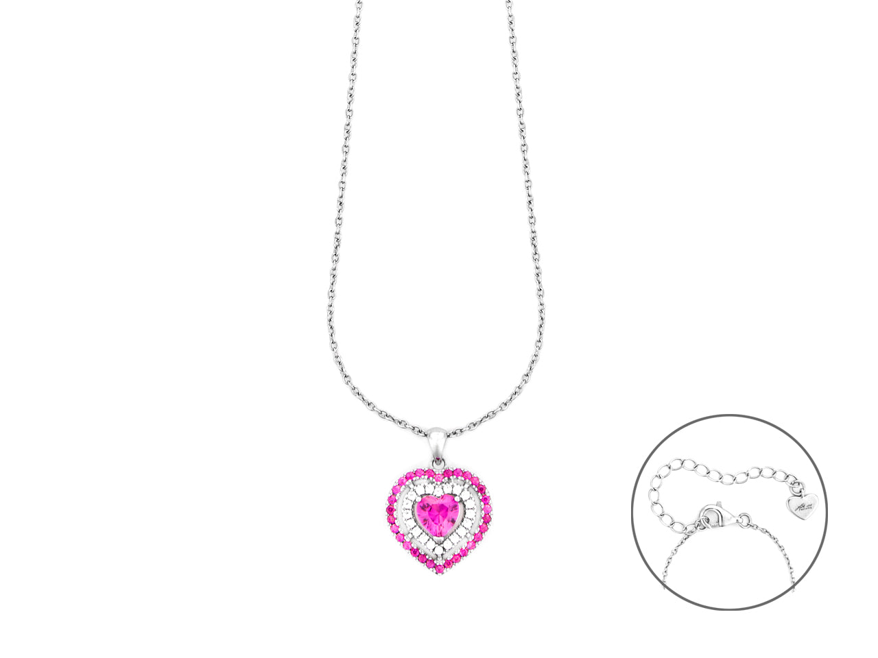 CL CUORE ZIRC ROSSI E BIA