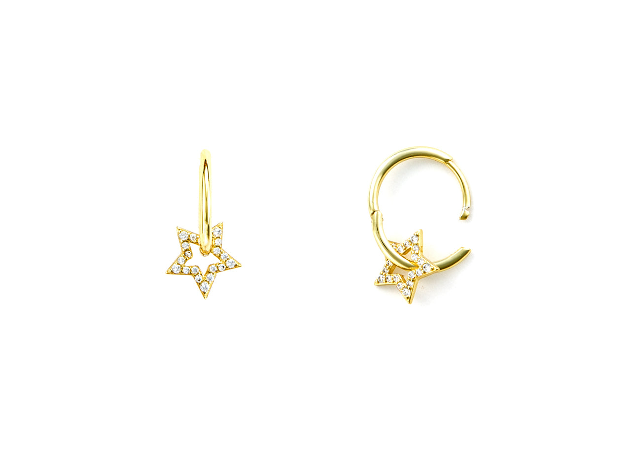 OR ORO ZIR BIANCHI STELLA 1CM