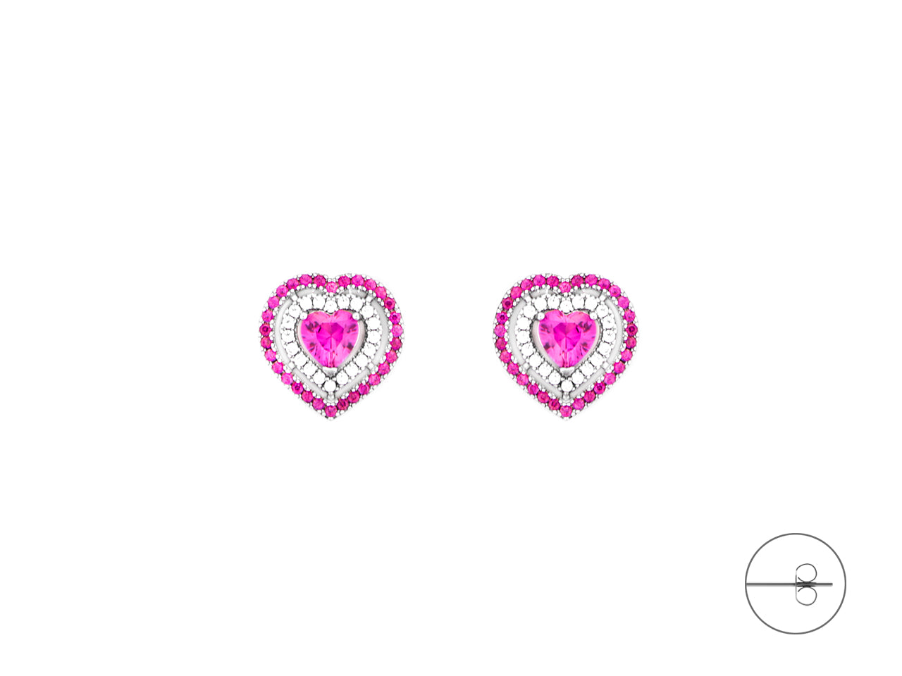 OR CUORE ZIRC ROSSI E BIA