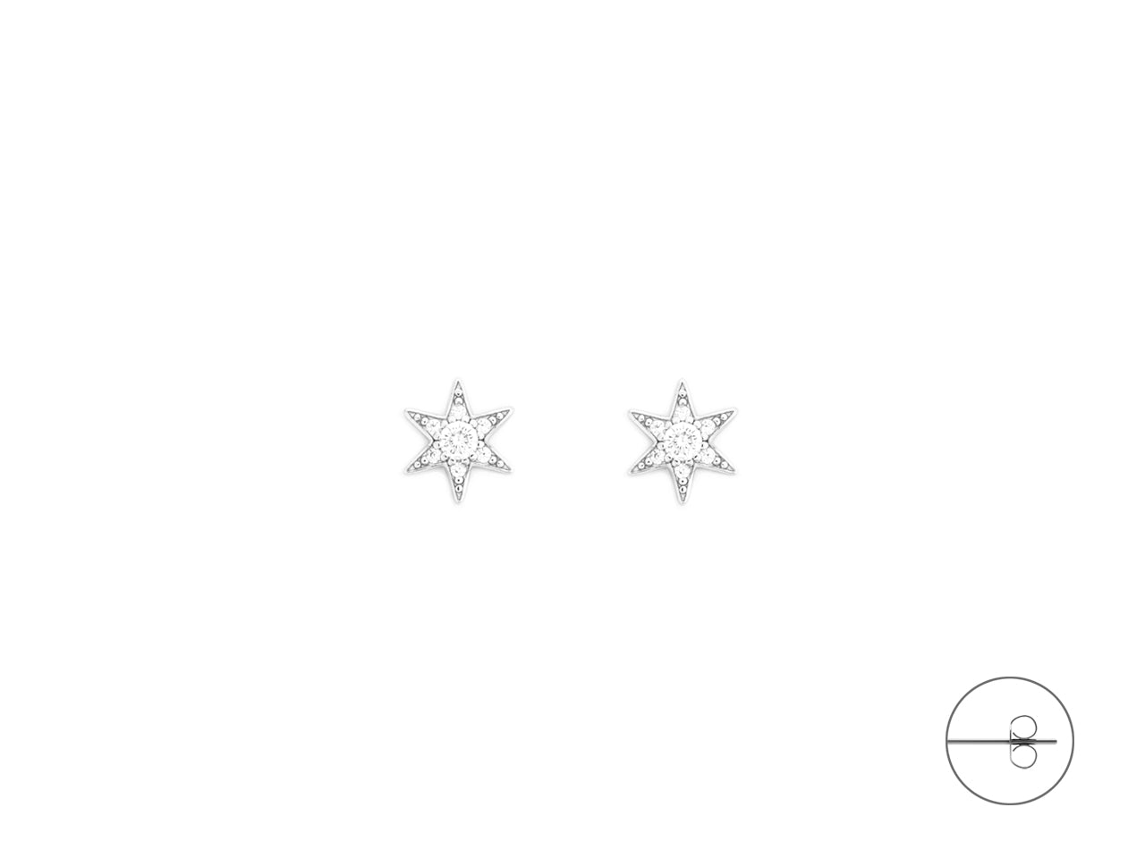 OR STELLA E ZIRCONI BIANCHI