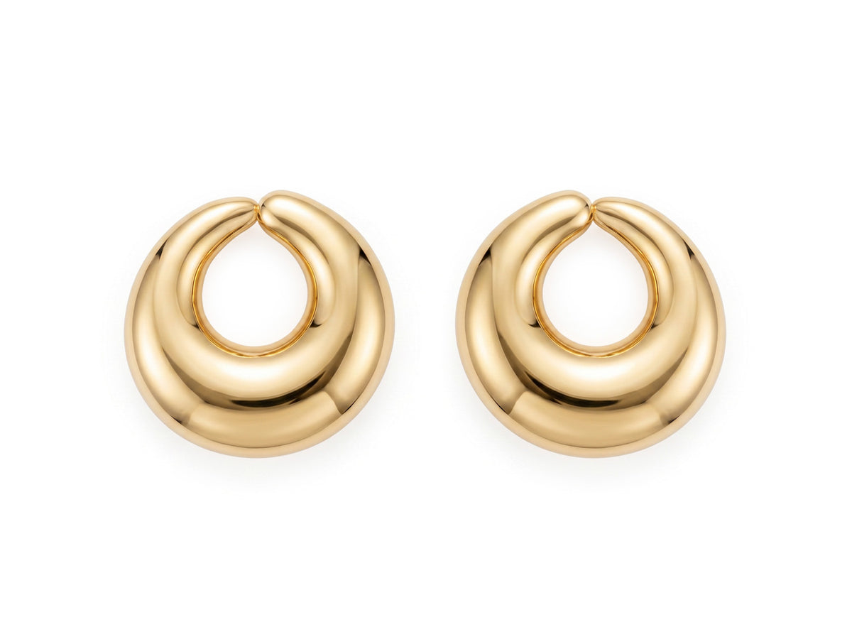 ORECCHINI OTTONE PVD ORO