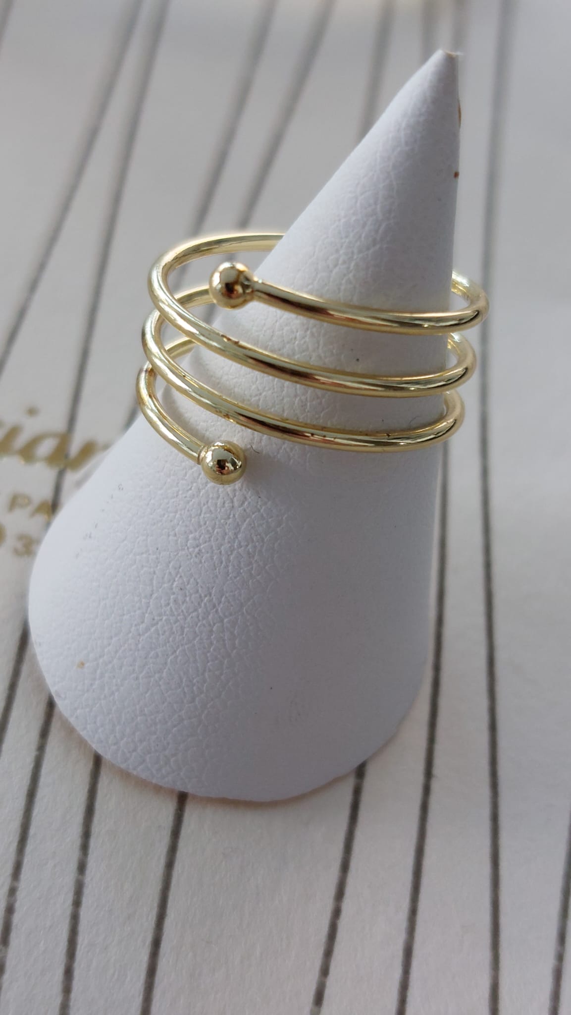 Anello argento 925 placcato oro