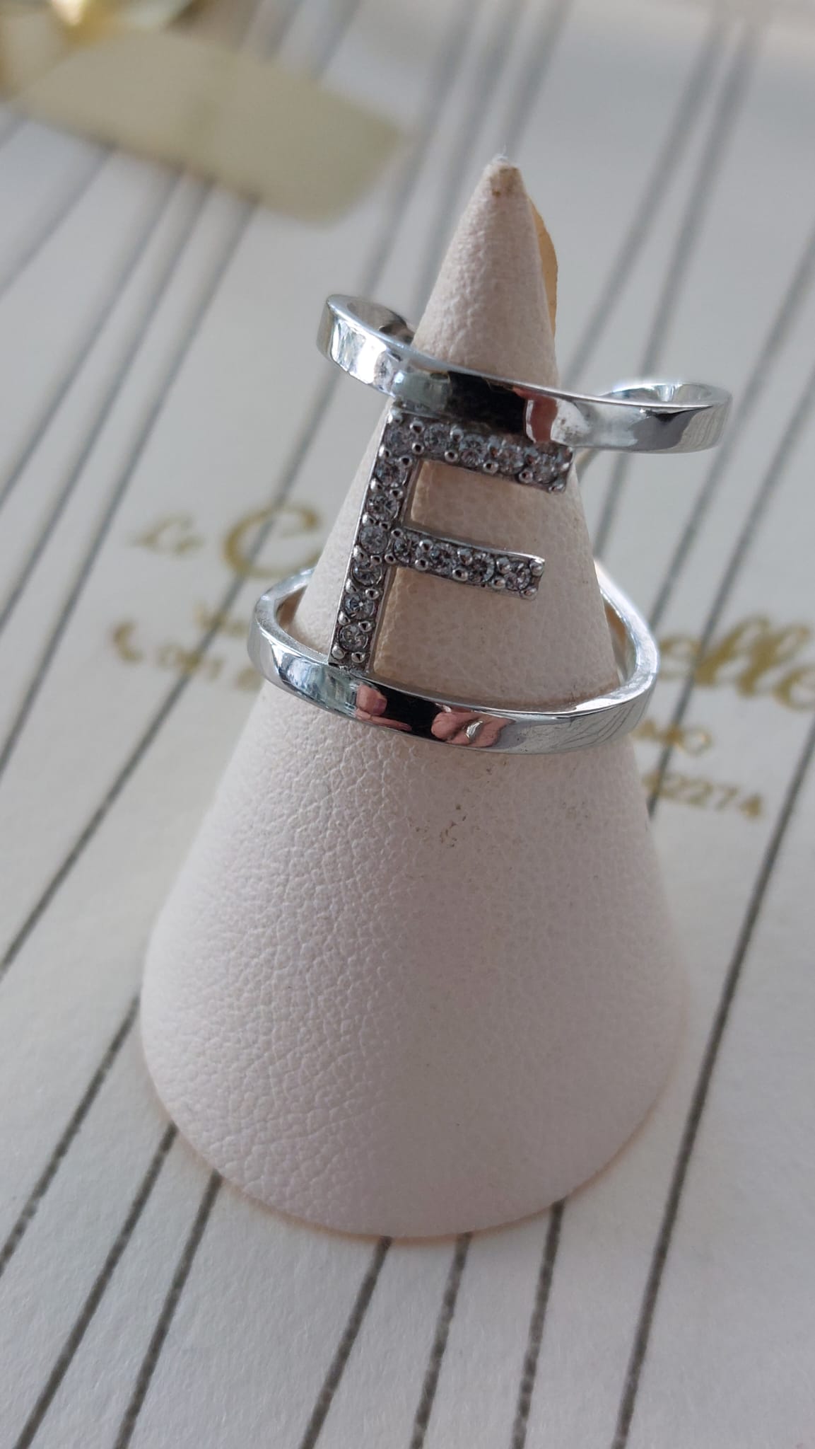 Anelli in argento 925 con iniziale