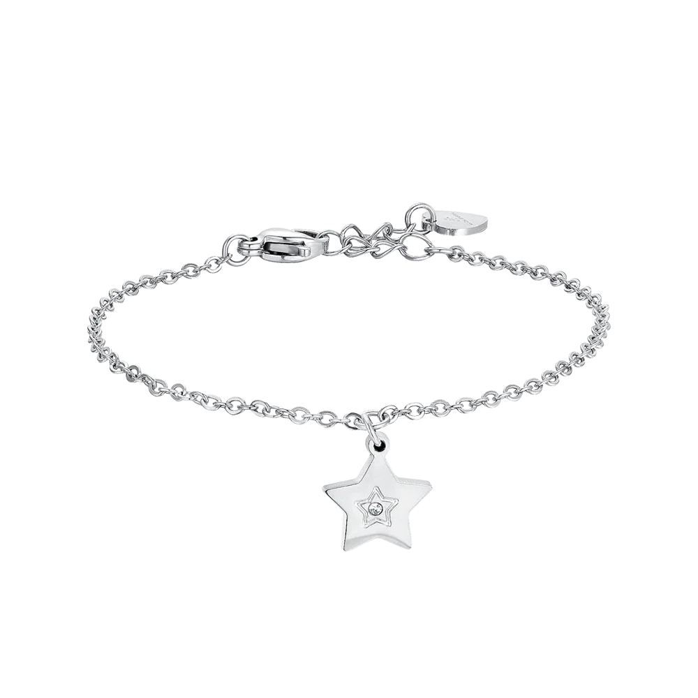 BRACCIALE BAMBINA IN ACCIAIO CON STELLA