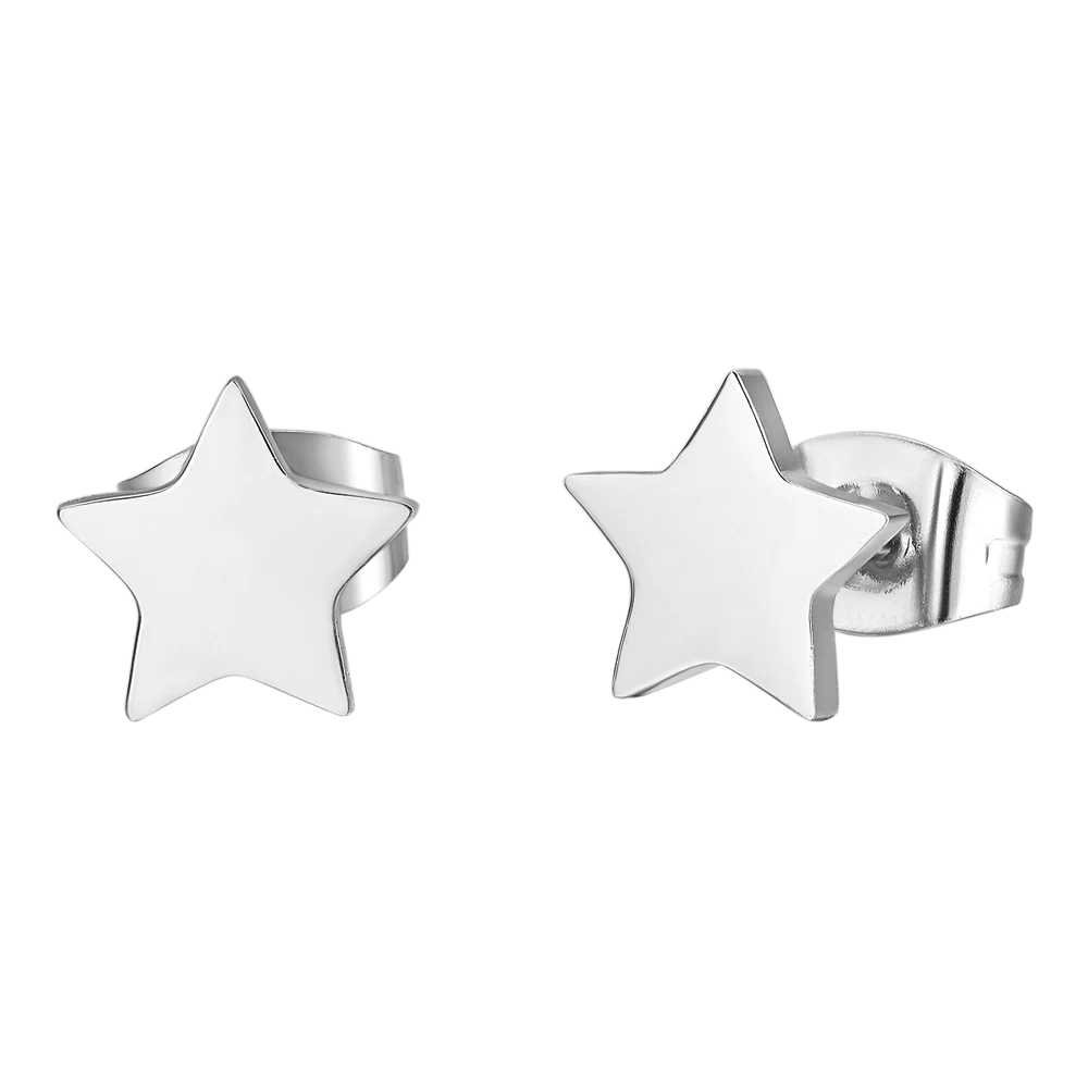 ORECCHINI DONNA IN ACCIAIO STELLE