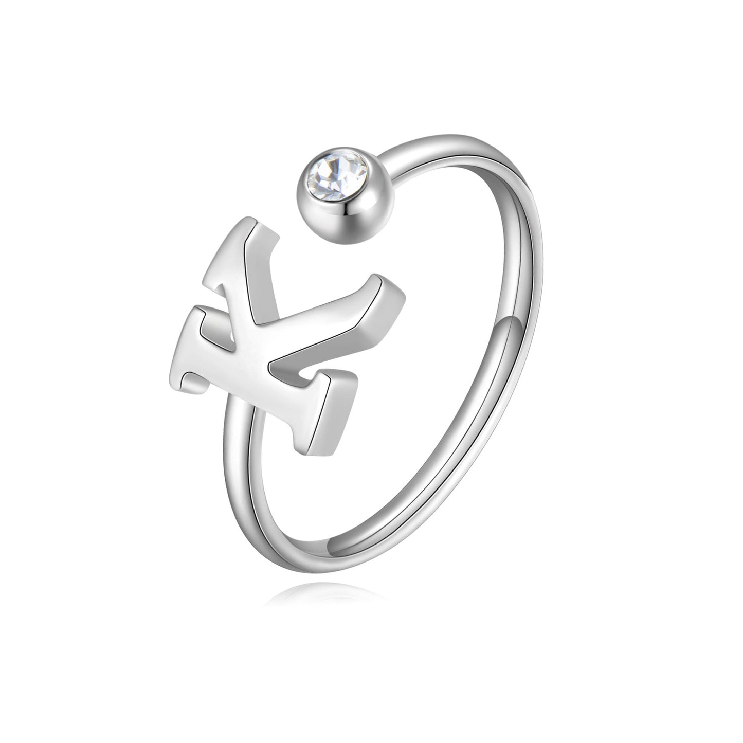 Anello CLICK LETTERA K