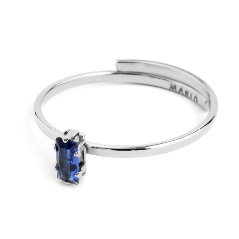 Anello con zircone baguette