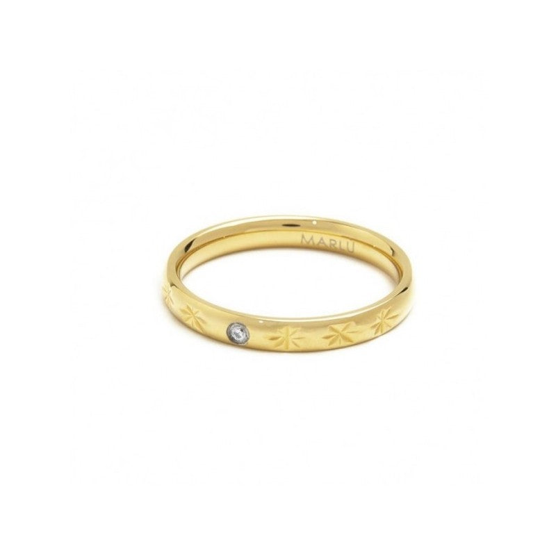 Anello texture stelle