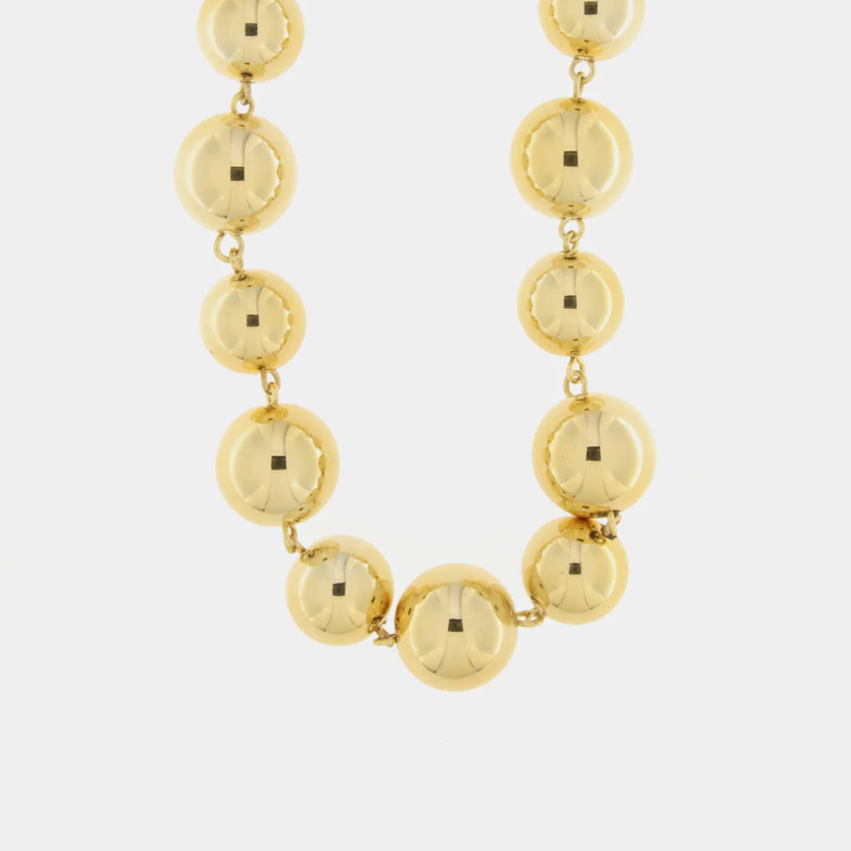 Collana in Metallo con perle lucide