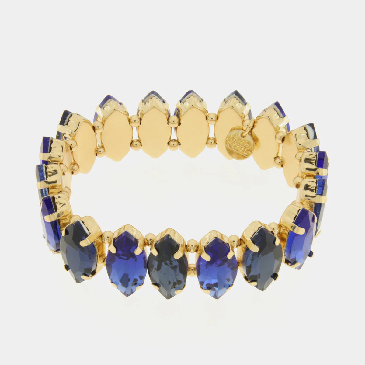 Bracciale in Metallo con cristalli nelle sfumature del blu