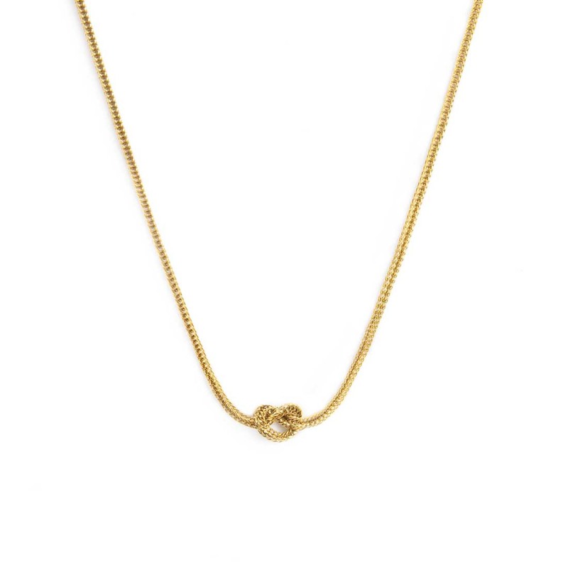 Collana con nodo catena knoted