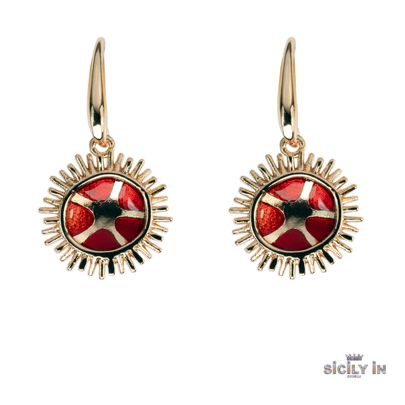 ORECCHINI IN METALLO ANALLERGICO CON 1 CHARM RICCIO