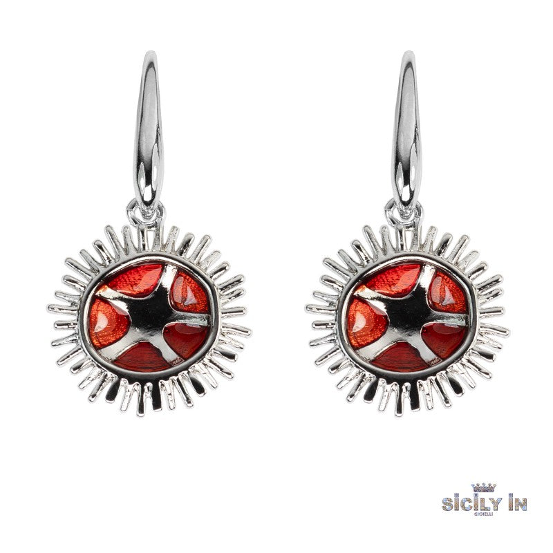 ORECCHINI IN METALLO ANALLERGICO CON 1 CHARM RICCIO