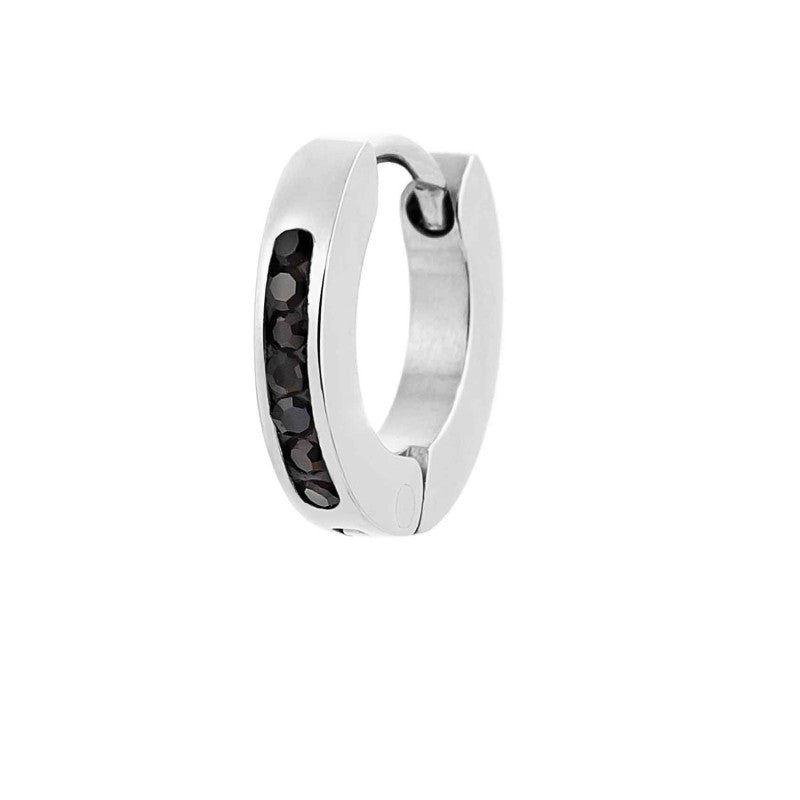 Orecchino a cerchio 11mm con cristalli
