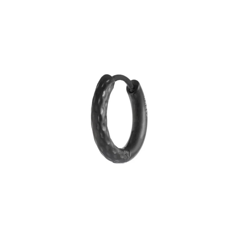 Orecchino a cerchio 1,5 cm trama diamantata