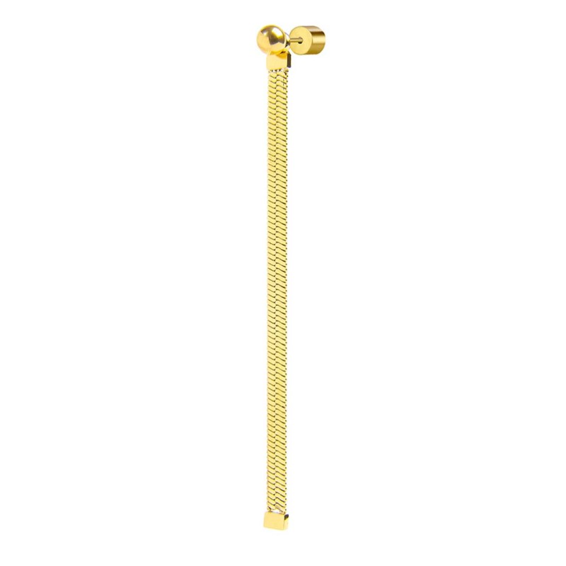 Orecchino pendente con catena snake