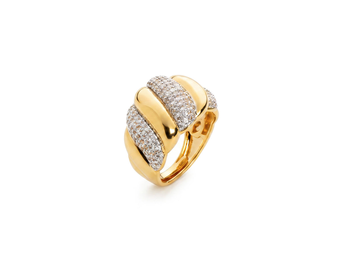 AN OTTONE PVD ORO ZIRC BIAN