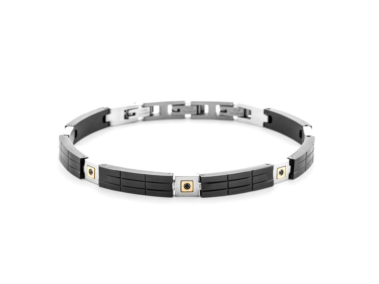 BR PVD NER,SPIN NERI E ORO 18K