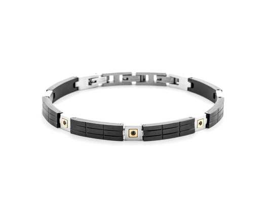 BR PVD NER,SPIN NERI E ORO 18K