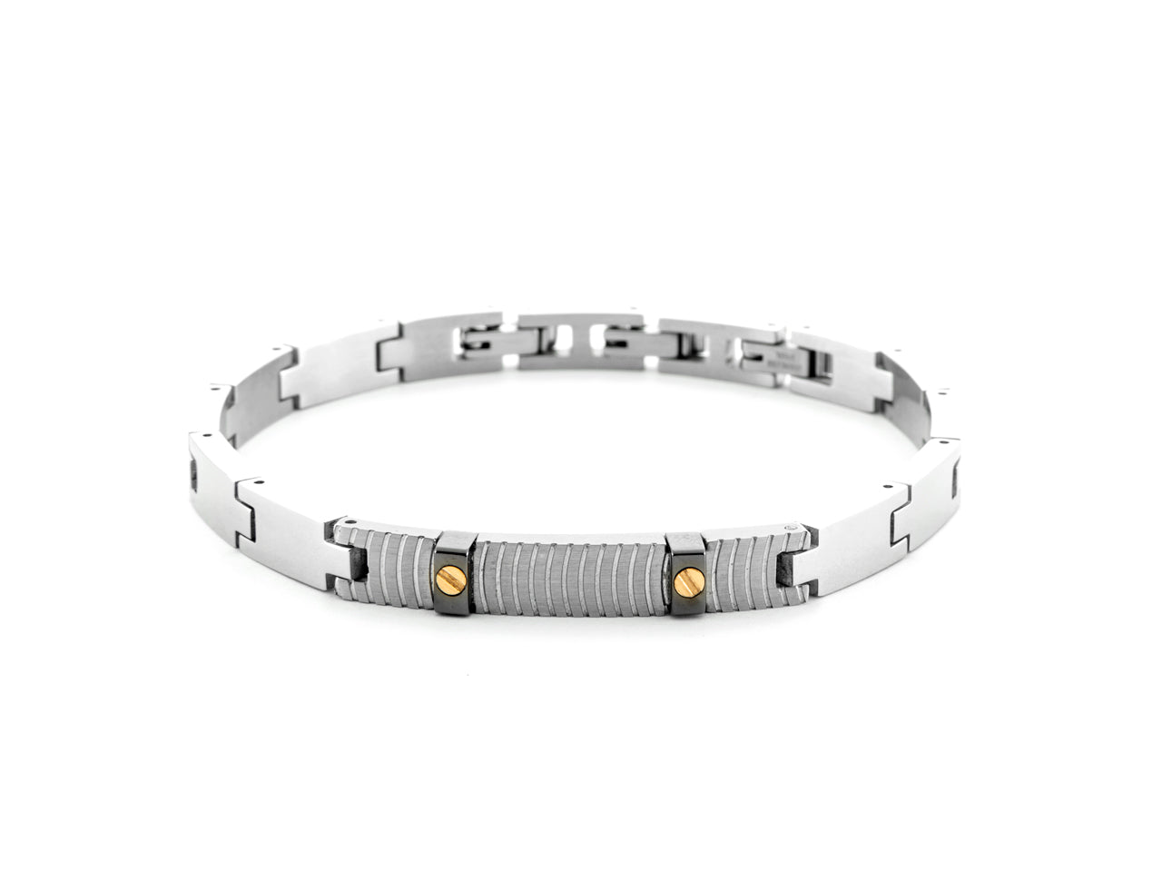 BR TARGA, SPIN NERI E ORO 18K