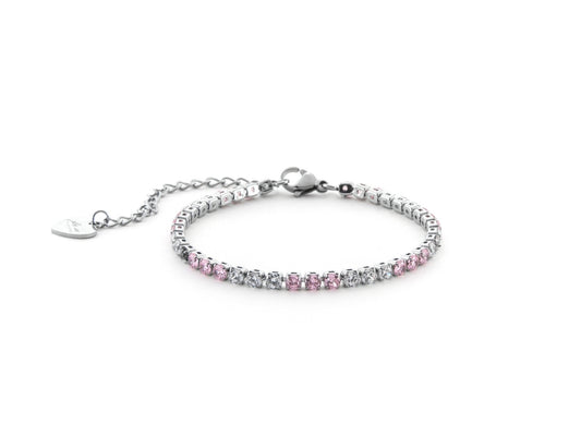 BR TENNIS ZIRC ROSA E BIANCHI