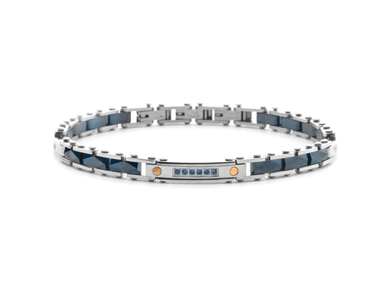 BR AC CER BLU ORO 18K SP NER