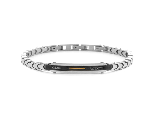BRAC ACC PVD NERO ORO 18K
