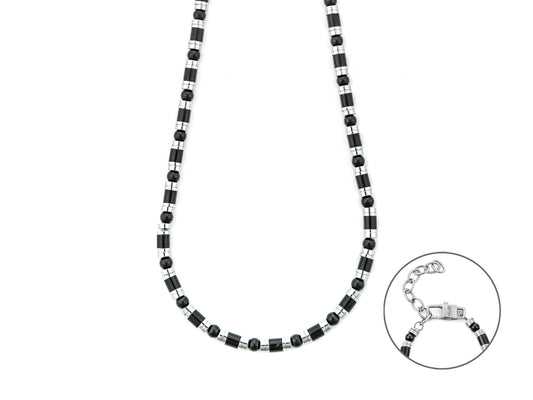 S CL TUBETTI ACCIAIO E PVD NER