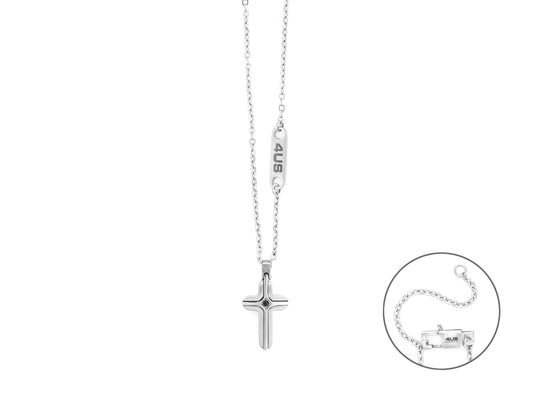 CL CROCE ACC E ZIRCONE NERO