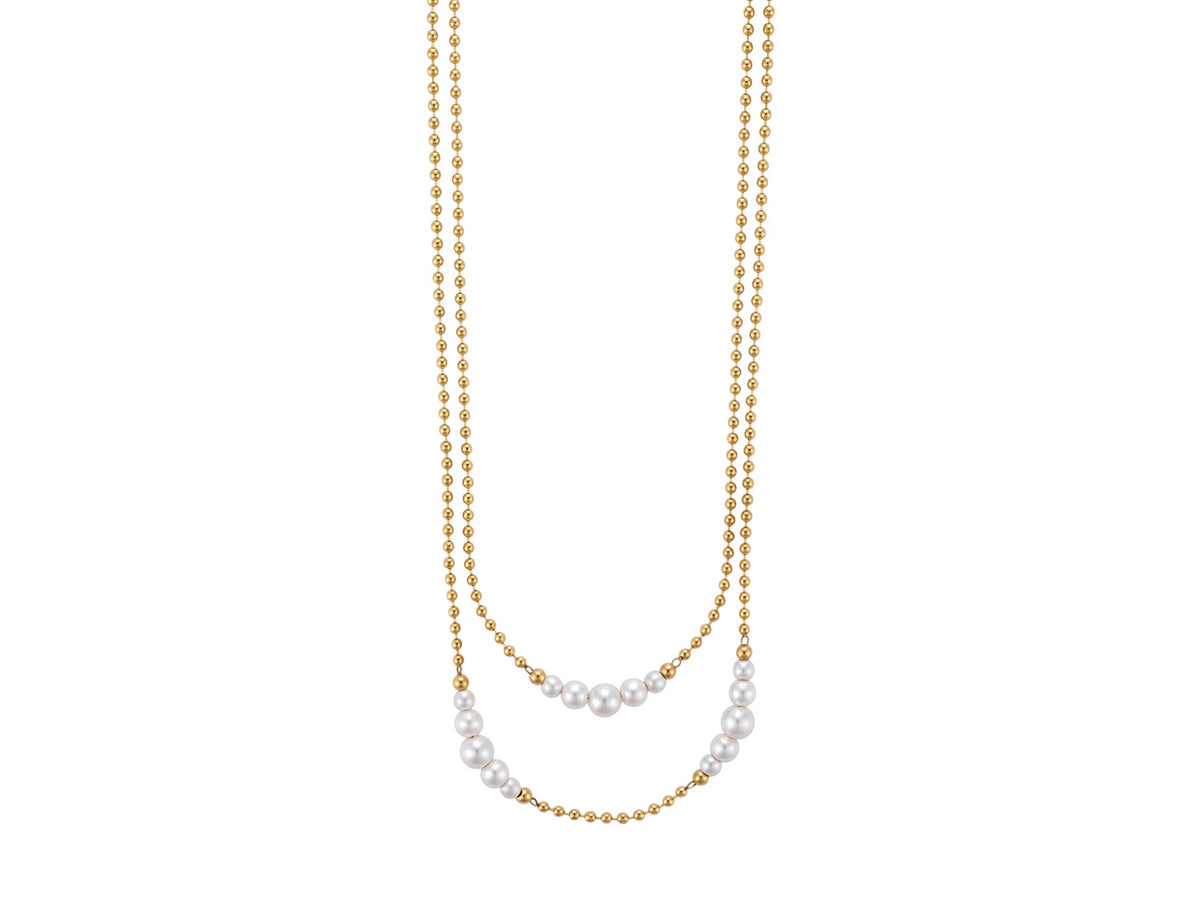 COLL ACC PVD ORO PERL BIANC