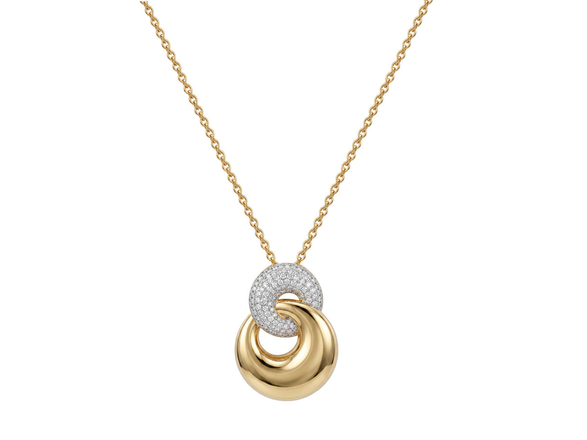 COLL OTTONE PVD ORO ZIRC BIAN