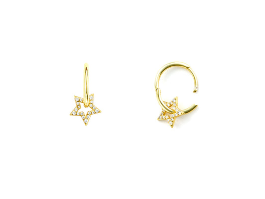 OR ORO ZIR BIANCHI STELLA 1CM