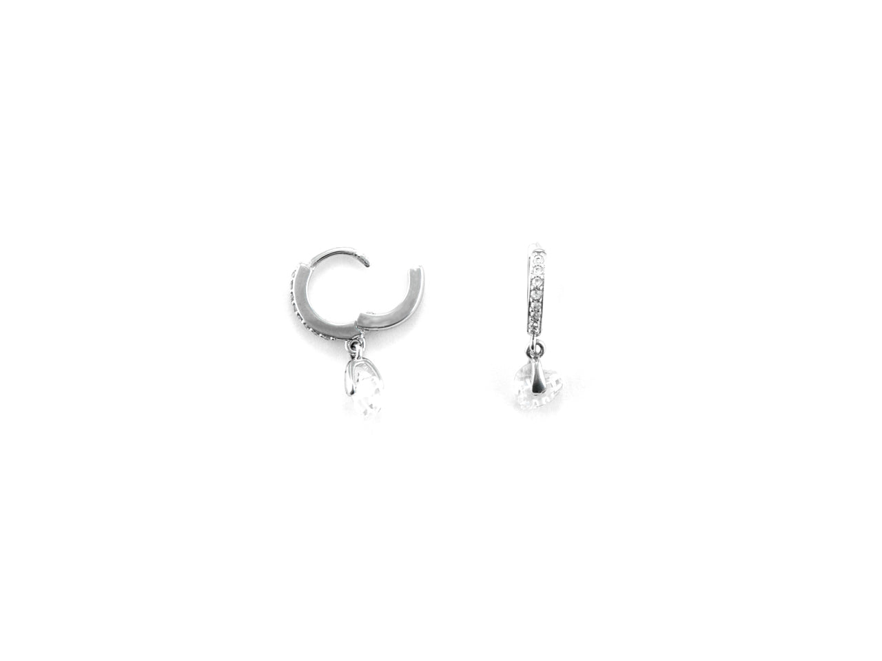 OR RODIO CUORE ZIRCONE BIANCO