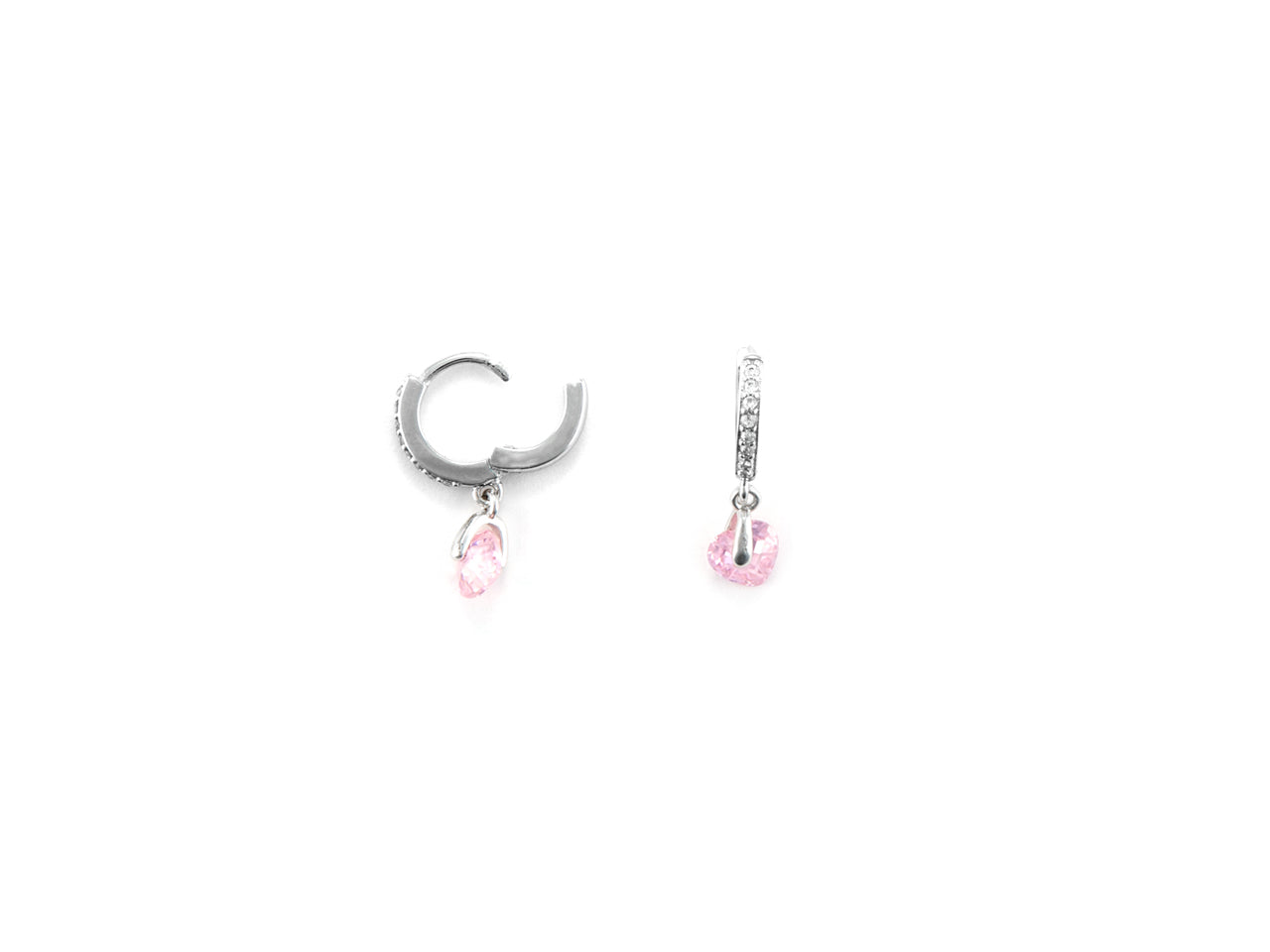 OR RODIO CUORE ZIRCONE ROSA