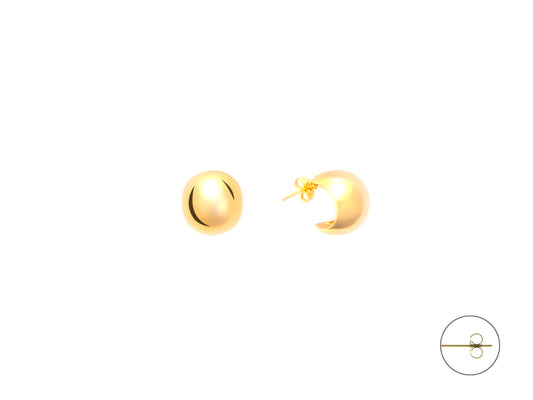 ORECCHINI OTTONE FINITURA ORO