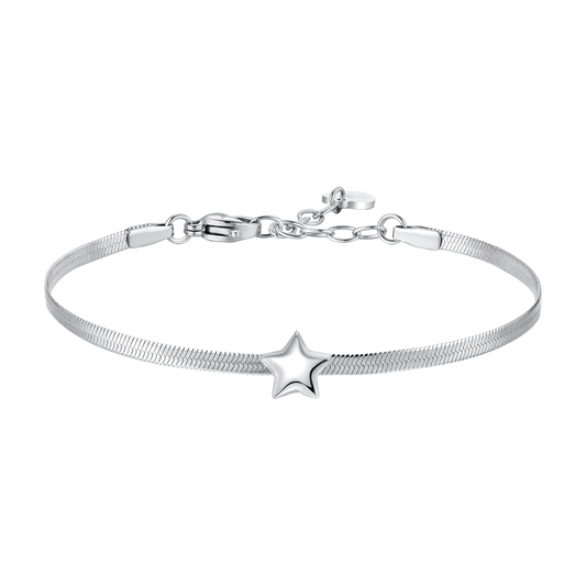 BRACCIALE DONNA IN ACCIAIO CON STELLA