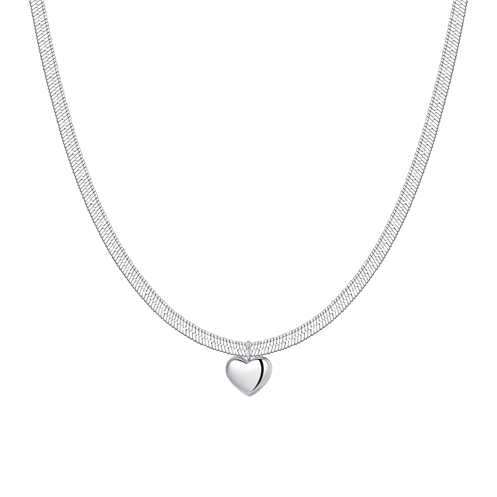 COLLANA DONNA IN ACCIAIO CON CUORE