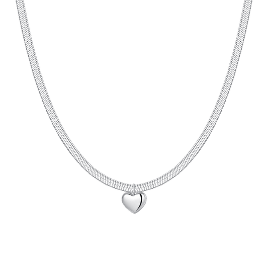 COLLANA DONNA IN ACCIAIO CON CUORE