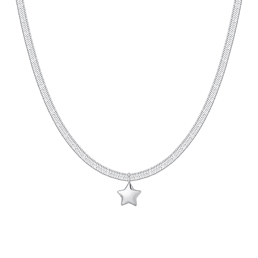 COLLANA DONNA IN ACCIAIO CON STELLA