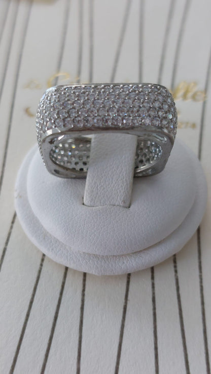 Anello in argento 925 con zirconi